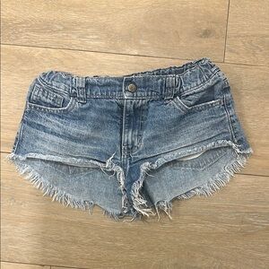 Sabz Wear Denim Frayed Jean Shorts Big Girls